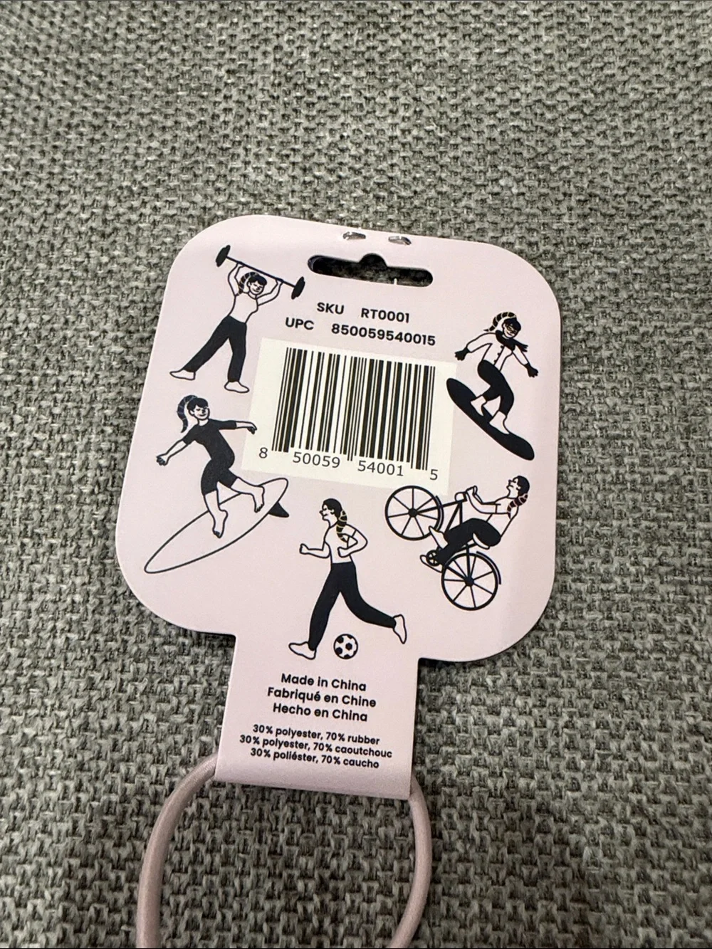 Riptie tangle free Hair Tie - Mint & White